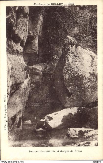 CPA Environs de Belley Gorges du Groin
