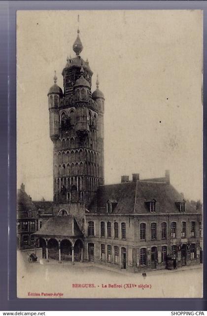 59 - Bergues - Le Beffroi XIVe siècle - Voyagé - Dos divisé