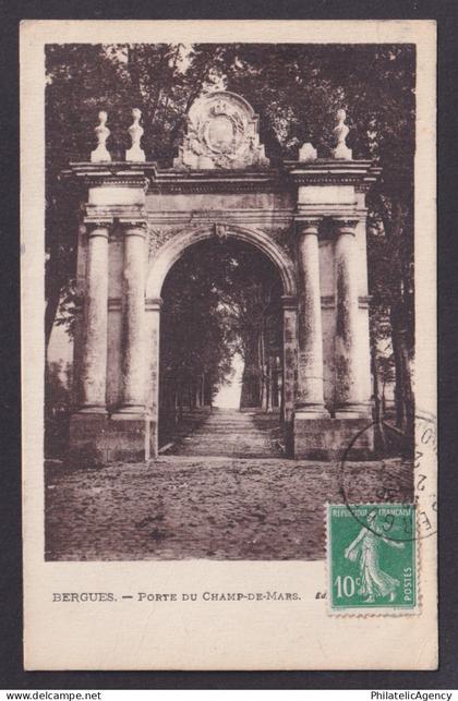 FRANCE, Postcard RPPC, Bergues, Champ-de-Mars Gate