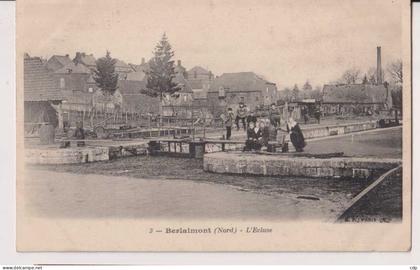 cpa  BERLAIMONT    écluse