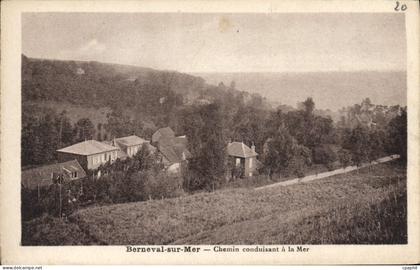 CPA Berneval Sur Mer Chemin Conduisant A La Mer