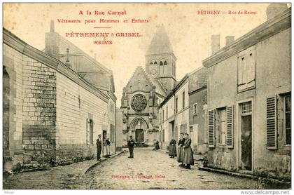 BETHENY(MARNE) PUBLICITE VETEMENT REIMS