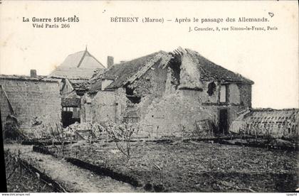 CPA Betheny Apres Le Passage Des Allemands