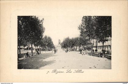 Beziers CPA Les allees