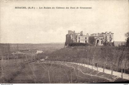 CPA Bidache Les Ruines du Chateau des Ducs de Grammont