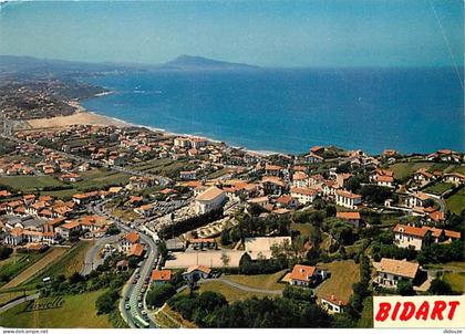 Carte Postale - 64 - Bidart - Vue Générale aérienne en direction de la Plage de Louhabia - Flamme Postale de Bidart - CP
