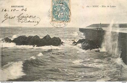 CPA Bretagne Binic Effet de Lames