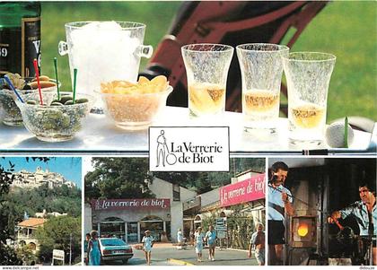 Carte Postale - 06 - Biot - Verrerie de Biot - Multivues - Automobiles - Artisanat - Métiers - CPM - Carte Neuve - Voir