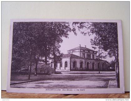 BISCHWILLER (BAS RHIN) LA GARE.
