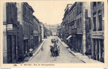 CPA Bitche Rue De Sarreguemines