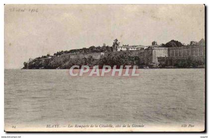 CPA Blaye Les remparts de la citadelle cote de la Gironde