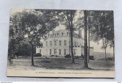 Bleneau, château saint Georges, côté Nord Est, Yonne 89