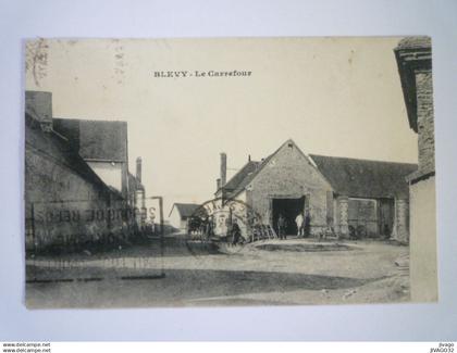 2023 - 3821  BLEVY  (Eure-et-Loir)  :  Le CARREFOUR   1935   XXX