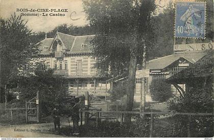 80 - Bois de Cise Plage - Le Casino - Animée - Correspondance - Oblitération ronde de 1929 - CPA - Voir Scans Recto-Vers