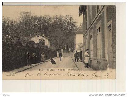 BOISSY-SAINT-LÉGER. - Rue du temple. (Peintre)