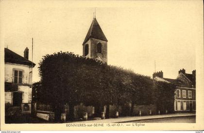 CPA Bonnieres Sur Seine L'Eglise