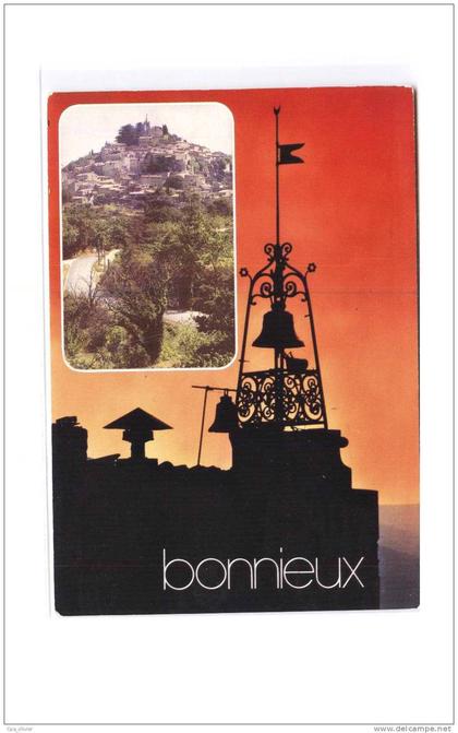 84 BONNIEUX Multivue, Clocher, Vue Générale, ed Photoguy 47, CPSM 10x15, 197?