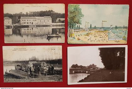 8 cartes -  Boran sur Oise    -( 60. Oise)