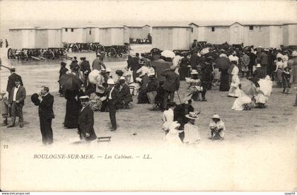 Boulogne sur Mer CPA Les cabines