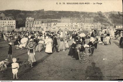 CPA Boulogne sur Mer la plage