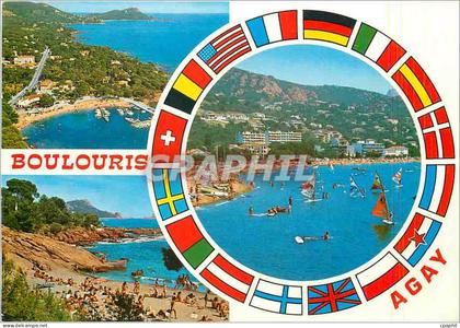 CPM La Cote d'Azur Varoise Boulouris Var La plage le port