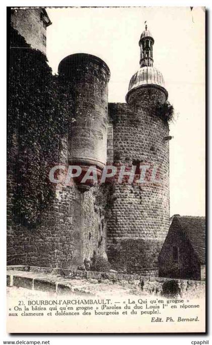 Bourbon l'Archambault - Le Chateau CPA