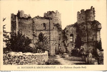 CPA Bourbon l'archambault Le chateau