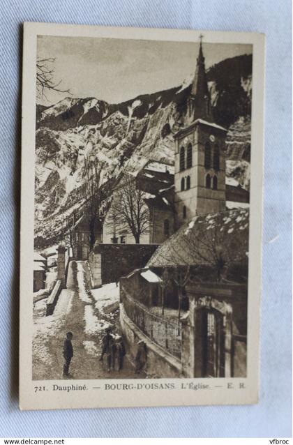 AC265/3, Bourg d'Oisans, l'église, Isère 38