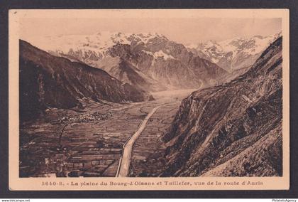 FRANCE, Postcard, The plain of Bourg-d'Oisans and Taillefer