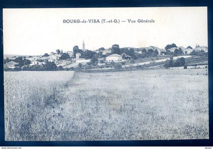 cpa du 82  Bourg de Visa -- vue générale  AOUT22-31