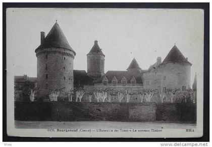 23 Bourganeuf chateau sépia    D23D  K23030K  C23030C RH030913