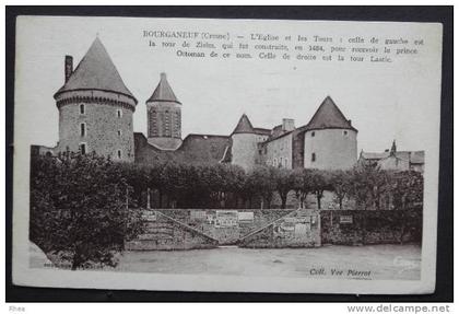 23 Bourganeuf chateau sépia    D23D  K23030K  C23030C RH030914