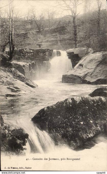 CPA Cascade des Jarreaux pres Bourganeuf