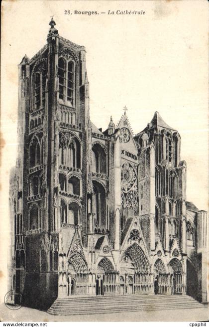 CPA Bourges La Cathedrale