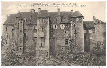 Creuse- Boussac -Le Château, rebâti au XVe siècle.