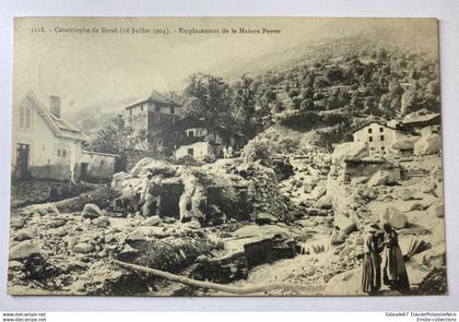 BOZEL (73) - CATASTROPHE DE BOZEL - EMPLACEMENT DE LA MAISON PERRET