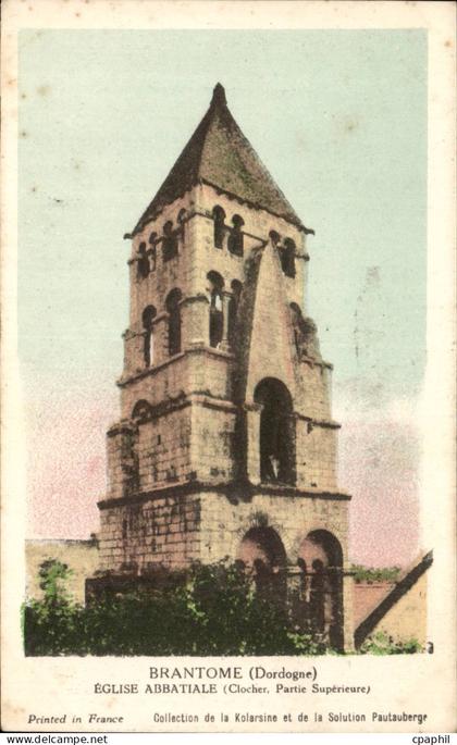 CPA Brantome Eglise abbatiale