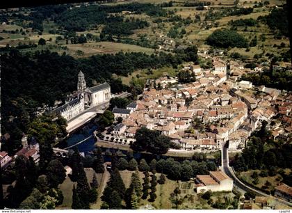 CPSM BRANTOME vue générale abbaye