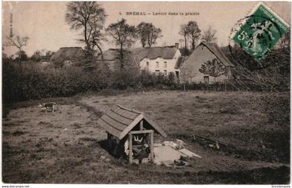 CPA  Carte Postale France  Brehal  Lavoir dans les prairies 1908 VM105432ok