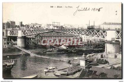 CPA Brest Le pont (bateau)