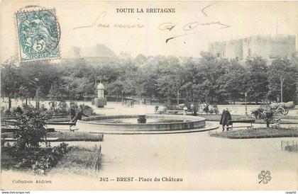 CPA Brest Place du Chateau