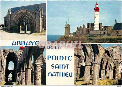 CPM Abbaye de la Pointe Saint Mathieu Phare