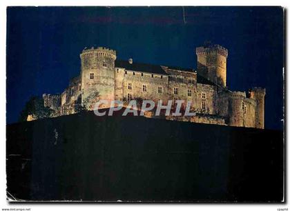 CPM Le Lot Terre des Merveilles Castelnau Bretenoux vu de nuit Le Chateau