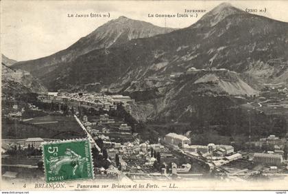 CPA Briancon Panorama sur Briancon et les Forts