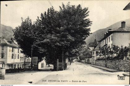 CPA Brides Les Bains Entree Du Parc