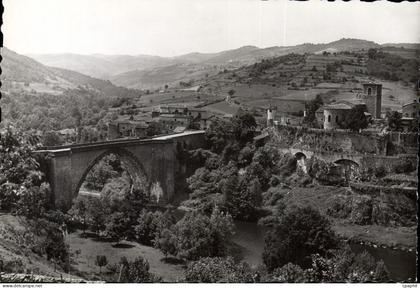 CPSM Environs de Brioude Le Pont de Vieille Brioude et les Gorges de l'Allier