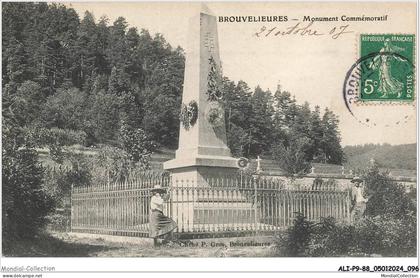 ALIP9-0849-88 - BROUVELIEURES - monument commémoratif