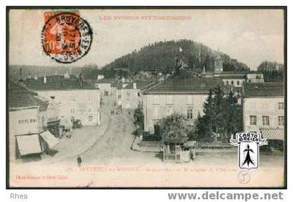 88 Bruyères - 286 - BRUYERES-en-VOSGES - Grande-Rue et Montagne du Château - cpa