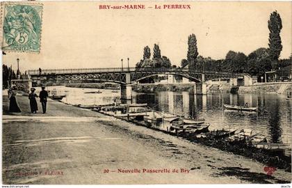CPA BRY-sur-MARNE 20 Nouvelle Passerelle de Bry (671798)