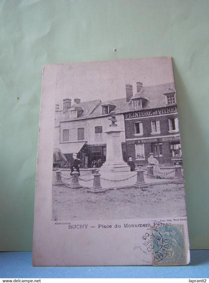 BUCHY (SEINE MARITIME) LES COMMERCES. LES MAGASINS. PLACE DU MONUMENT PERSAC.